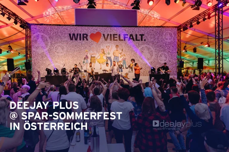 Deejay Plus beim SPAR Sommerfest 2022 in Österreich.